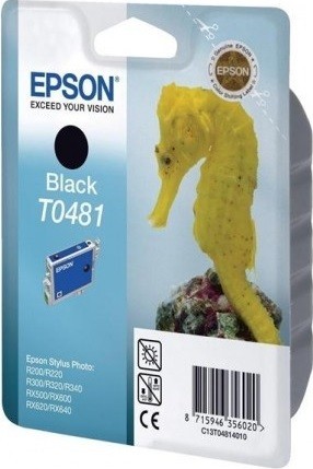 Картридж струйный Epson оригинальный C13T04814010 T0481 для St.R200/300/RX500/600/620 (черный) (cons ink)