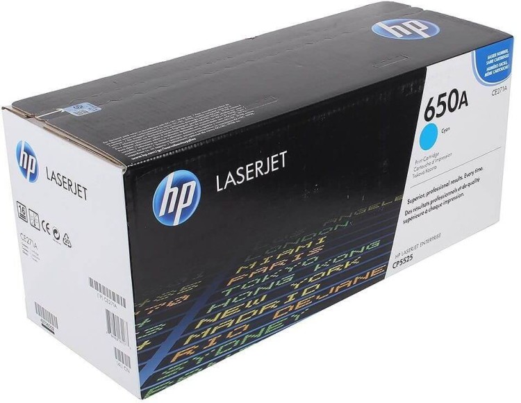 Картридж HP CE271A (650A) оригинальный для принтеров Color LaserJet Enterprise CP5525n/ CP5525dn/ CP5525xh cyan, 15000 страниц Картридж HP CE271A (650A) оригинальный для принтеров Color LaserJet Enterprise CP5525n/ CP5525dn/ CP5525xh cyan, 15000 страниц