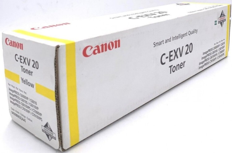 Тонер-картридж Canon C-EXV20Y для принтеров imagePRESS C6000/ C700, желтый, 35000 стр. Тонер-картридж Canon C-EXV20Y для принтеров imagePRESS C6000/ C700, желтый, 35000 стр.