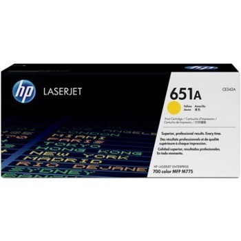 Картридж HP CE342A (651A) оригинальный для принтеров Color LaserJet Enterprise 700 MFP M775 yellow, 16000 страниц