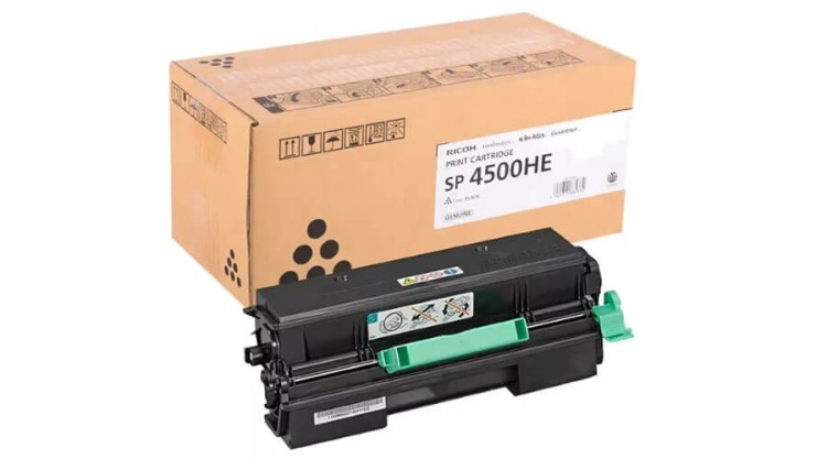 Картридж Ricoh SP 4500HE (407318) оригинальный для Ricoh Aficio SP 4510DN/ 4510SF, чёрный, 12000 стр.