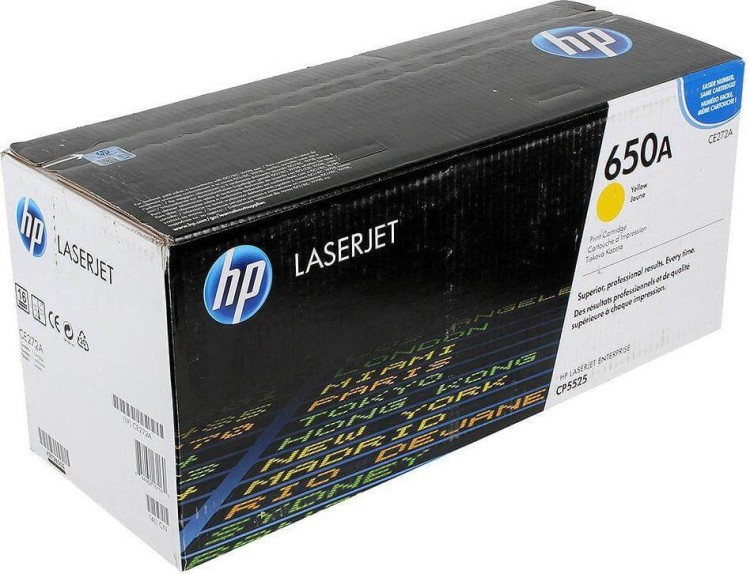 Картридж HP CE272A (650A) оригинальный для принтеров Color LaserJet Enterprise CP5525n/ CP5525dn/ CP5525xh yellow, 15000 страниц Картридж HP CE272A (650A) оригинальный для принтеров Color LaserJet Enterprise CP5525n/ CP5525dn/ CP5525xh yellow, 15000 страниц