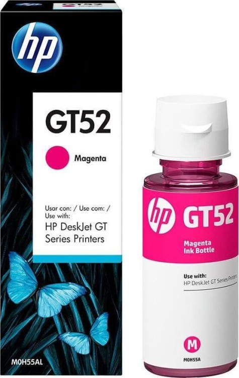 HP M0H55AE (GT52) чернила оригинальные для HP DeskJet GT 5810/ 5820, HP Ink Tank 315/ 415 HP Smart Tank 513, HP Tank 115/ 319/ 410/ 419/ 500/ 515/ 516/ 519/ 530/ 615, пурпурный