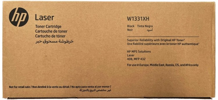 Картридж HP W1331XH (331Х) оригинальный для принтера HP Laser 408dn/ MFP 432fdn, черный, 15000 стр.