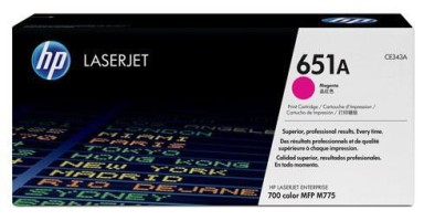 Картридж HP CE343A (651A) оригинальный для принтеров Color LaserJet Enterprise 700 MFP M775 magenta, 16000 страниц
