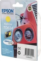 Картридж струйный Epson оригинальный C13T06344A10 T0634 для C67/87/CX3700/4100/4700, Yellow