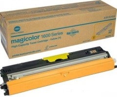 Картридж Konica-Minolta (A0V306H) оригинальный для принтеров magicolor 1600W/ 1650EN/ 1680MF/ 1690MF, жёлтый, увеличенный, 2500 стр.
