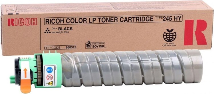 Картридж Ricoh Type 245HY (888312) оригинальный для Ricoh Aficio CL4000DN/ CL4000HDN, SP C410DN/ C411DN/ C420DN, чёрный, 15000 стр.