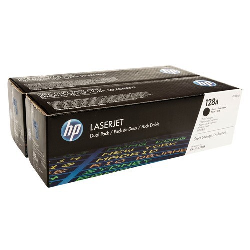Картридж HP CE320AD (128A) оригинальный для принтеров Color LaserJet Pro CP1525N/ CP1525NW/ CM1415 mfp, чёрный, двойная упаковка 2*2000 страниц