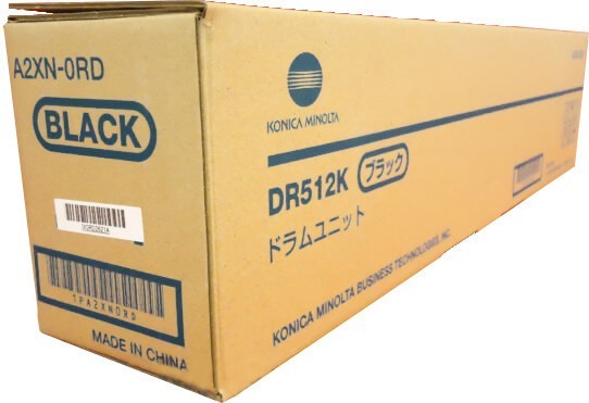 Фотобарабан Konica-Minolta DR-512K (A2XN0RD) оригинальный для принтеров bizhub 224/ 284/ 284e/ 364/ 364e/ 454e/ 554e/ C224/ C224e/ C284/ C284e/ C364/ C454e/ C554e, чёрный, 70000 стр.