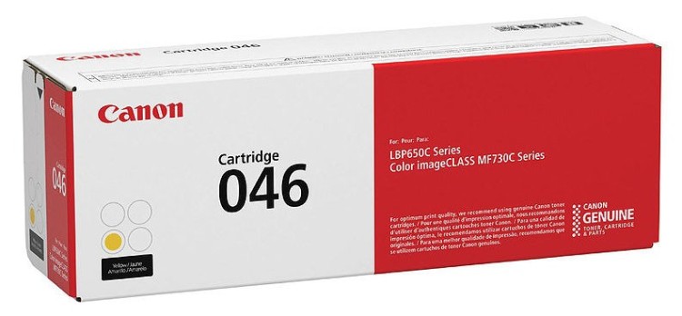 Тонер-картридж Canon 46 для принтеров i-SENSYS LBP653Cdw, LBP654Cx, желтый, 2300 стр.