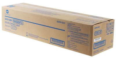Блок девелопера Konica-Minolta DV-512M (DV512M/ A2XN0ED/ A2XN-0ED) оригинальный для Konica-Minolta bizhub C224/ C224e/ C284/ C364/ C454/ C554, пурпурный, 600 000 стр.