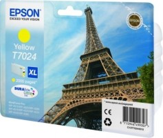 Картридж струйный Epson оригинальный C13T70244010 для WP 4000/4500 Series Ink XL, Yellow, 2k