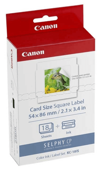 Наклейка Canon KC-18IS 7429B001 Набор наклеек 54 x 54 мм (18 шт.)