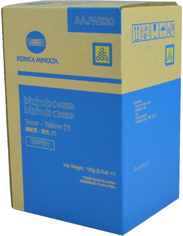 Картридж Konica-Minolta TNP-79Y (AAJW250) оригинальный для принтеров bizhub C3350i/ C4050i, желтый, 9000 стр.