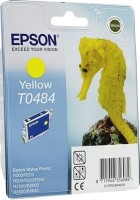 Картридж струйный Epson оригинальный C13T04844010 T0484 для St.R200/300/RX500/600/620 (желтый) (cons ink)