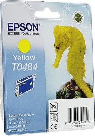 Картридж струйный Epson оригинальный C13T04844010 T0484 для St.R200/300/RX500/600/620 (желтый) (cons ink) Картридж струйный Epson оригинальный C13T04844010 T0484 для St.R200/300/RX500/600/620 (желтый) (cons ink)