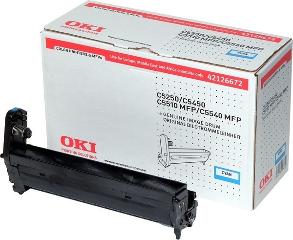 Фотобарабан OKI (42126672) оригинальный для принтеров C5250/ C5450/ C5510MFP/ C5540MFP, голубой, 17000 стр.