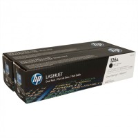 Картридж HP CE310AD (126A) оригинальный для принтеров Color LaserJet CP1025/ CP1025nw/ M175nw/ M275, чёрный, двойная упаковка 2*1200 страниц