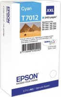 Картридж струйный Epson оригинальный C13T70124010 для WP 4000/4500 Series Ink XXL, Cyan, 3.4k
