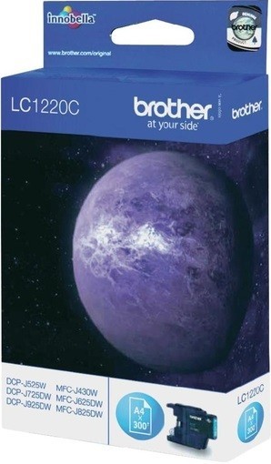 Картридж струйный Brother оригинальный LC-1220C (MFC-J430W/J825DW/DCP-J525W) Cyan (300стр)