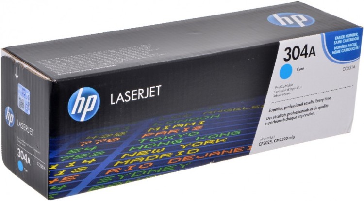 Картридж HP CC531A (304A) оригинальный для принтеров Color LaserJet CP2025/ CM2320 CM2320/ CM2320fxi/ CM2320nf/ CP2025/ CP2025dn/ CP2025n cyan, 2800 страниц Картридж HP CC531A (304A) оригинальный для принтеров Color LaserJet CP2025/ CM2320 CM2320/ CM2320fxi/ CM2320nf/ CP2025/ CP2025dn/ CP2025n cyan, 2800 страниц