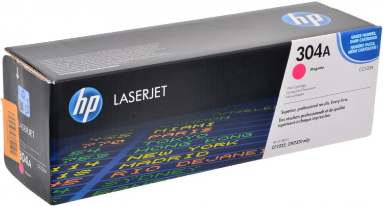 Картридж HP CC533A (304A) оригинальный для принтеров Color LaserJet CP2025/ CM2320 CM2320/ CM2320fxi/ CM2320nf/ CP2025/ CP2025dn/ CP2025n magenta, 2800 страниц Картридж HP CC533A (304A) оригинальный для принтеров Color LaserJet CP2025/ CM2320 CM2320/ CM2320fxi/ CM2320nf/ CP2025/ CP2025dn/ CP2025n magenta, 2800 страниц
