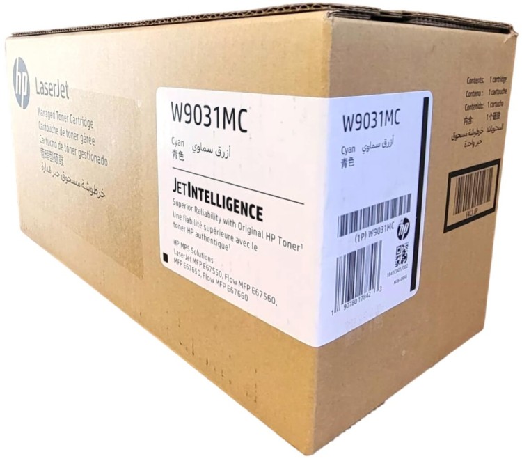 Картридж HP W9031MC (657MC) оригинальный для принтера HP LaserJet Managed E67550/ E67560/ E67660, голубой, 28000 стр.