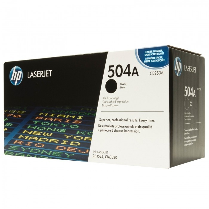 Картридж HP CE250A (504A) оригинальный для принтеров Color LaserJet CM3530/ CM3530fs/ CP3525x/ CP3525n/ CP3525dn black, 5000 страниц Картридж HP CE250A (504A) оригинальный для принтеров Color LaserJet CM3530/ CM3530fs/ CP3525x/ CP3525n/ CP3525dn black, 5000 страниц