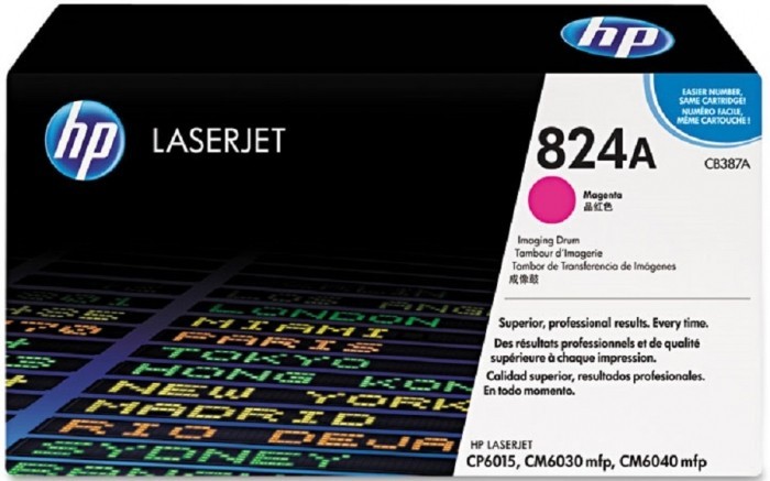 Фотобарабан HP CB387A (824A) оригинальный для принтеров Color LaserJet CM6030/ CM6040/ CP6015 ColorSphere Drum Unit magenta, 35000 страниц