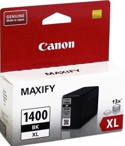 Картридж струйный Canon PGI-1400XL BK для принтеров MAXIFY МВ2040 и МВ2340,  1200 стр.