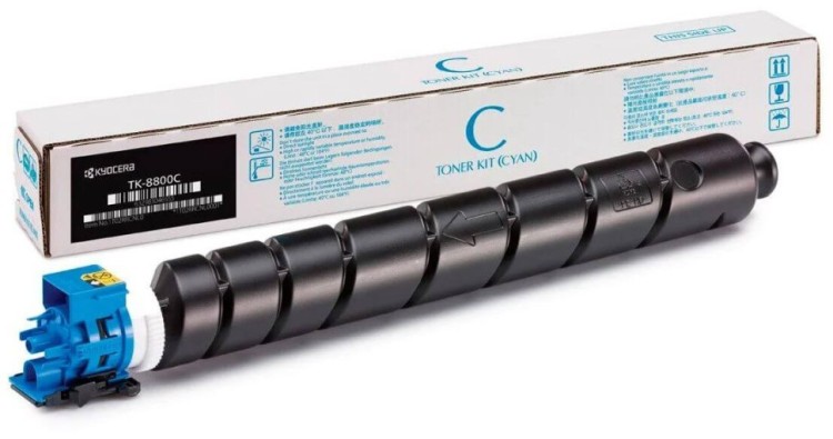 Картридж Kyocera TK-8800C (1T02RRCNL1) оригинальный для принтеров P8060cdn, cyan, 20000 страниц Картридж Kyocera TK-8800C (1T02RRCNL1) оригинальный для принтеров P8060cdn, cyan, 20000 страниц