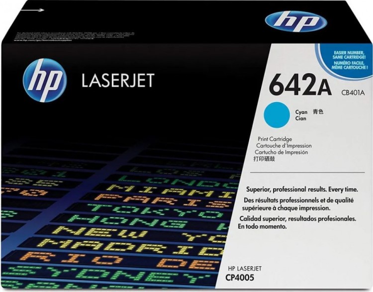 Картридж HP CB401A (642A) оригинальный для принтеров Color LaserJet CP4005/ CP4005D/ CP4005DN cyan, 7500 страниц Картридж HP CB401A (642A) оригинальный для принтеров Color LaserJet CP4005/ CP4005D/ CP4005DN cyan, 7500 страниц