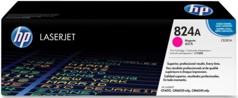 Картридж HP CB383A (824A) оригинальный для принтеров Color LaserJet CM6030/ CM6040/ CP6015 ColorSphere magenta, 21000 страниц
