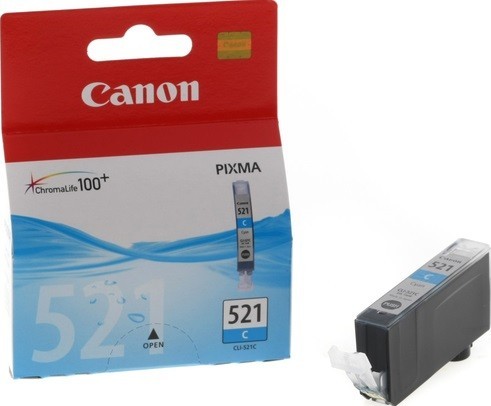 Картридж струйный Canon CLI-521C для принтеров Pixma iP3600, 4600, MP540,MP620, MP630, MP980, 9 мл