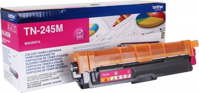 Картридж лазерный Brother TN-245М (TN245М) оригинальный для принтеров HL-3140CW/ HL-3170СDW/ DCP-9020CDW/ MFC-9330CDW magenta (2 200 стр.)