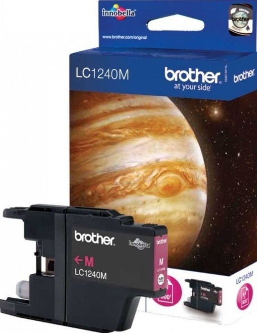 Картридж струйный Brother оригинальный LC-1240M (MFC-J6510/6910DW/J430W/J825DW/DCP-J525W) Magenta (600стр)