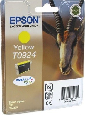 Картридж струйный Epson оригинальный C13T10844A10 / C13T09244A10 T0924 для C91/CX4300 (желтый) (cons ink)