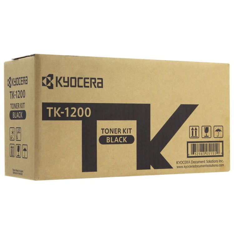 Картридж Kyocera TK-1200 (1T02VP0RU0) оригинальный для принтеров P2335d/ P2335dn/ P2335dw/ M2235dn/ M2735dn/ M2835dw, black, 3000 страниц
