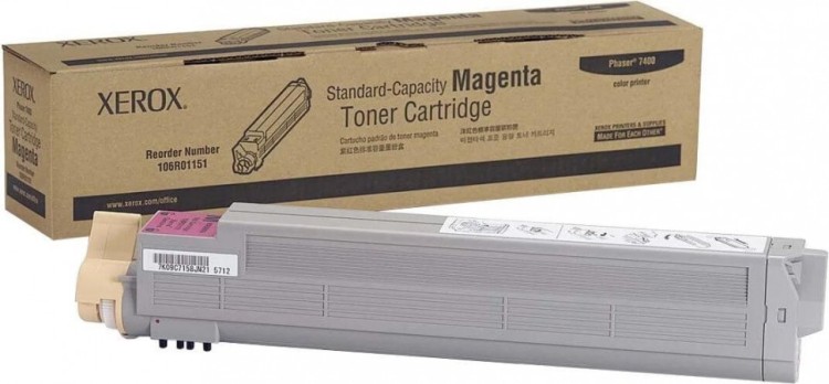 Картридж Xerox 106R01151 оригинальный для Xerox Phaser 7400, magenta, (9000 страниц)