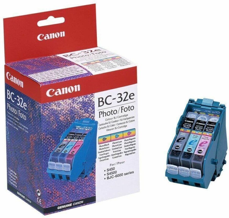 Картридж струйный Canon BC-32e для принтеров Canon BJC-6000/  BJC-6100/  BJC-6200/  BJC-6500/  S450/  S4500,