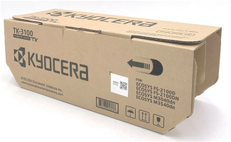 Картридж Kyocera TK-3100 (1T02MS0NL0) оригинальный для принтеров Kyocera FS-2100D/ FS-2100DN/ Ecosys M3040dn/ M3540dn black, 12500 страниц
