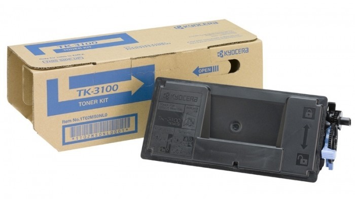 Картридж Kyocera TK-3100 (1T02MS0NL0) оригинальный для принтеров FS-2100D/ FS-2100DN/ ECOSYS M3040dn black, 12500 страниц