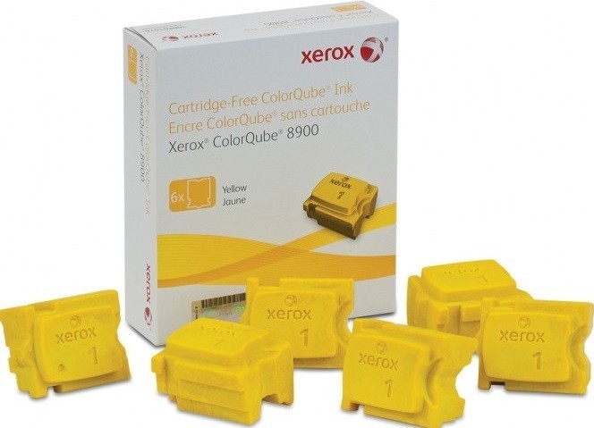 Чернила твердые Xerox 108R01024 оригинальные для Xerox ColorQube 8900, yellow, 6 шт., 16900 стр.