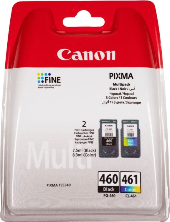 Набор картриджей струйных Canon PG-460/  CL-461 для принтеров Pixma MG5740/  MG6840/  MG7740,  360 стр.