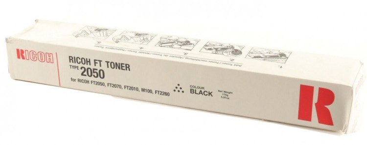 Картридж Ricoh Type 2050 (884105) оригинальный для Ricoh М100/ FT2050/ FT2010/ FT2260/ FT2070, чёрный, 3000 стр.