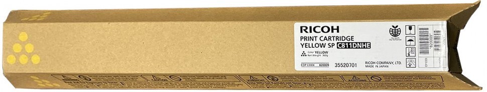 Картридж Ricoh (821218/884202) Type C811DNHE оригинальный для Ricoh Aficio SP С811DN, жёлтый, увеличенный, 15000 стр.