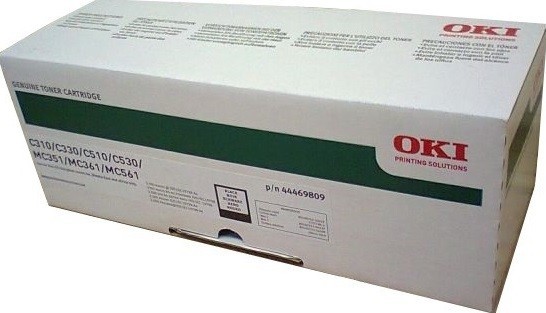 Картридж OKI (44469803/44469809) оригинальный для OKI C310/ C330/ C510/ C530/ MC351/ MC361/ MC561, чёрный, 3500 стр.