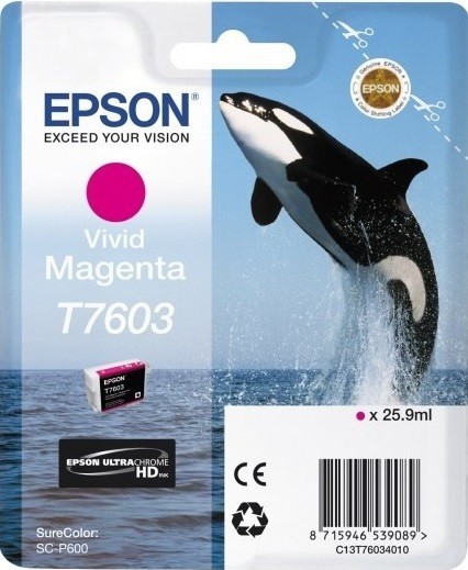 Картридж струйный Epson оригинальный C13T76034010 для SC-P600 Magenta (cons ink) Картридж струйный Epson оригинальный C13T76034010 для SC-P600 Magenta (cons ink)