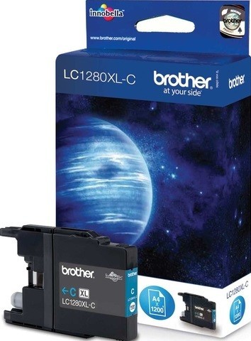 Картридж струйный Brother оригинальный LC-1280XLC (MFC-J6510/6910DW) Cyan (1200стр)